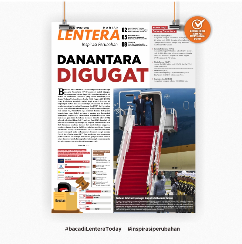 Danantara Digugat (Koran, Rabu 11/3/2025)